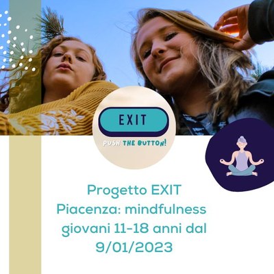 Progetto EXIT: mindfulness workshop per giovani 11-18 anni