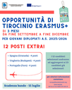 TIROCINI ERASMUS+ di 3 mesi in Europa