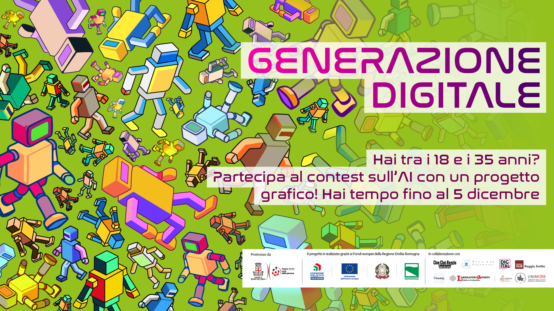 La locandina del contest "Generazione Digitale"