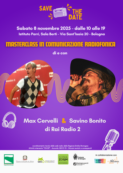 Come si diventa dj e conduttori radio? La masterclass gratuita a Bologna con Max Cervelli e Savino Bonito